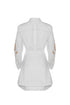 Mini Vestido Camisero Lilies Blanco
